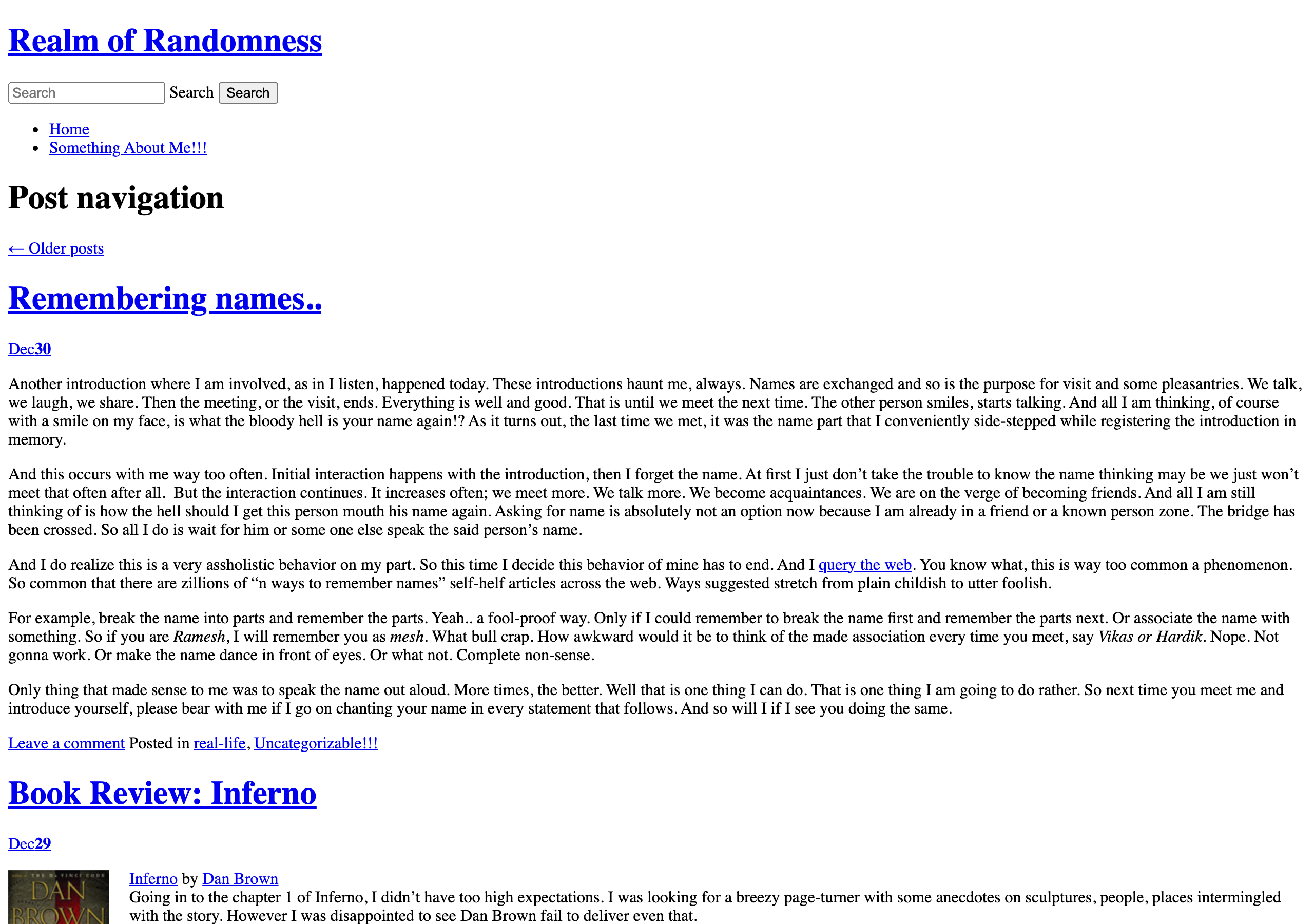 Realm of Randomness on WordPress.com